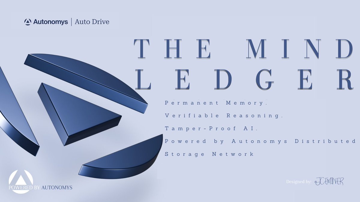 jceminer's tweet image. 📌The Mind Ledger

🧠For AI to truly be trusted, its memory must be permanent and its reasoning auditable.

Logs that can be deleted aren’t reliable. Black-box AI that can’t be verified isn’t trustworthy.

This is where the Mind Ledger comes in.

@AutonomysNet #AITrust $AI3