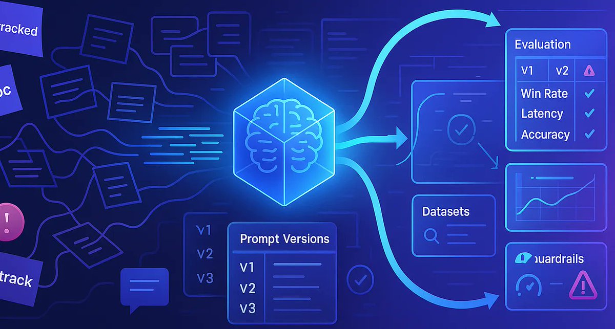 MLflow's tweet image. In this blog by #MLflow Ambassador Rahul Pandey, learn how the MLflow Prompt Registry helps teams move from scattered notebook files and chat threads to a streamlined prompt management process—one that’s versioned, searchable, and always ready for rollbacks. 🚀
Discover how…