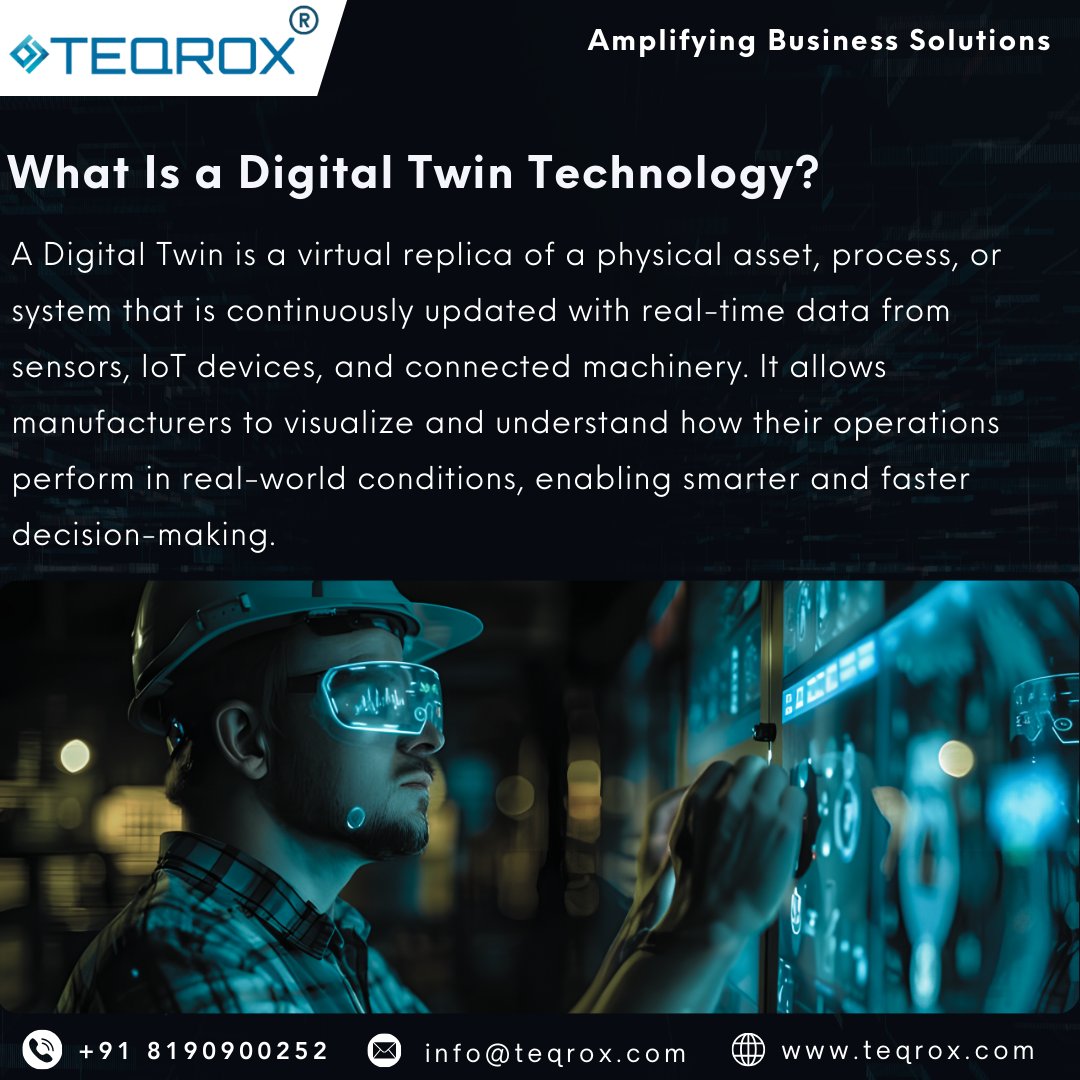 Teqroxsolutions's tweet image. 🏭 Transform your factory with the power of Digital Twin technology for driving efficiency, accuracy, and innovation.
🤝 Partner with Teqrox to integrate digital intelligence into your factory operations.

#digitaltwins #digitaltransformation #smartmanufacturing #teqrox