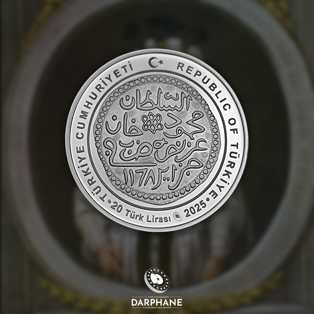 I.Mahmud - Osmanlı Padişahları Serisi No:24 Hatıra Parası, 26.08.2025 Salı Günü Saat 11:00'da satışa sunulacaktır.
Detaylı Bilgi İçin:
emagaza.darphane.gov.tr
Hatıra Para satışa sunulduğunda aşağıdaki bağlantı üzerinden temin edebilirsiniz.
emagaza.darphane.gov.tr/i-mahmud-osman…
