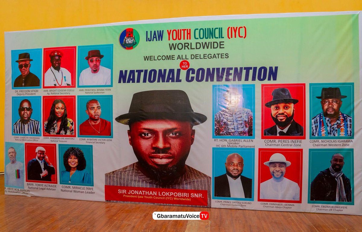 📸 PHOTO NEWS | The Ijaw Youth Council (IYC) Worldwide National Convention at Ijaw House, Yenagoa, Bayelsa State, recorded historic reforms on Saturday.

National President Sir Jonathan Lokpobiri Snr announced sweeping changes, including:
✅ Electoral reforms allowing Option A4