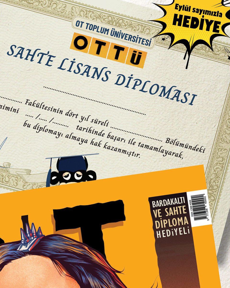 İstediği bölüme yerleşemeyenler için dev hizmet!

Eylül sayımız diploma hediyesiyle geliyor! #yks2025 📚 #OTdergi