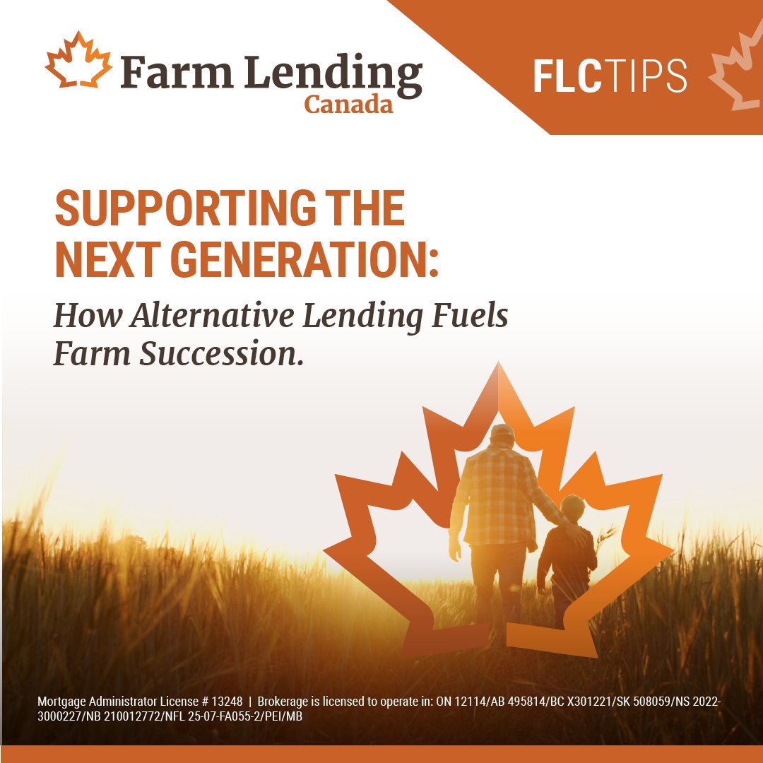 FarmLendingCAN's tweet image. 🌱 Farming is more than a livelihood—it’s a legacy. As family farms transition to the next generation, unique challenges arise. That’s where we come in. 
Learn how alternative lending fuels farm succession 👉farmlending.ca/resources/supp….
#FarmSuccession #NextGenFarming #FarmTransition
