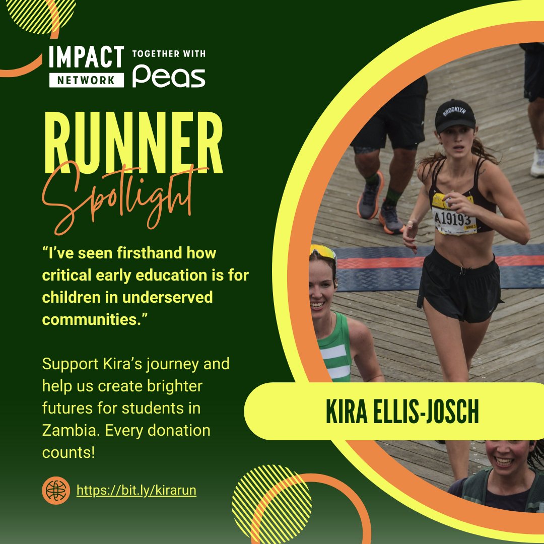 Meet Kira Ellis-Josch, running the 2025 NYC Marathon for Impact Network! 🏃‍♀️ Growing up in Tanzania, she knows the power of education.  Support her run &amp; donate today!  bit.ly/kirarun💙 #RaceForImpact #NYCMarathon2025