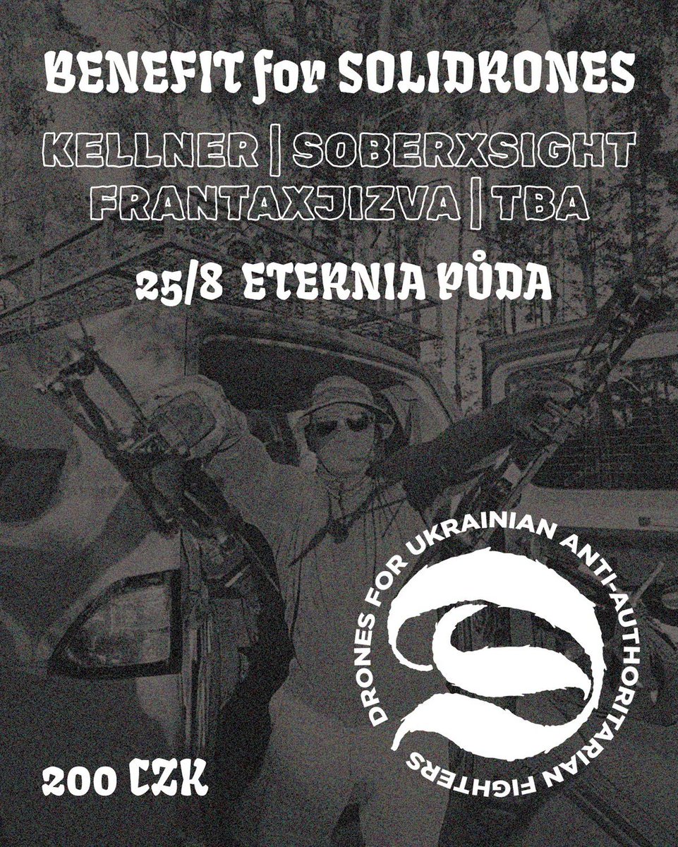 Koncik dnes! sXe HC benefiční pro <a href="/solidrones/">SOLIDRONES</a> 🐦‍⬛🐦