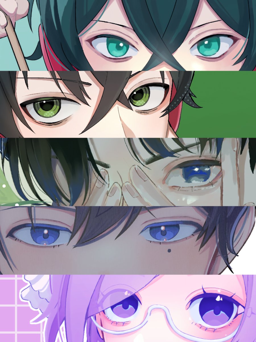 便乗です😌
ごり他界隈です
 #このタグを見た人は自分の絵の目部分をのせる