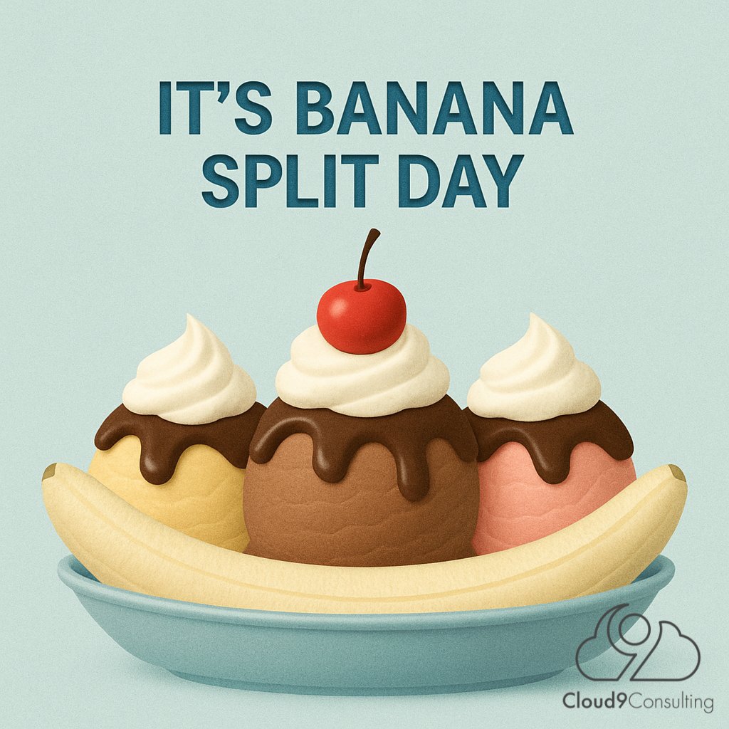 Cloud9Sforce's tweet image. ☁️ + 🍌 = CRM magic
Just like a banana split, your Salesforce org should be:
🍦 Layered
🍌 Balanced
🍒 Topped with automation

Cloud 9 helps you split up the chaos.

 #bananasplit #salesforceorg #crm