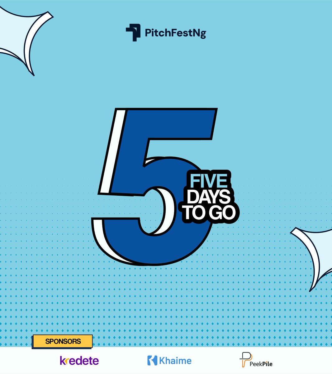 The countdown has begun! 

Just 5 days to go until the biggest tech pitch event in Lagos, PitchFest NG 2025. 

Get ready to witness bold founders, groundbreaking startups, and ideas that are shaping the future.
The energy, the connections, the opportunities. You don’t want to