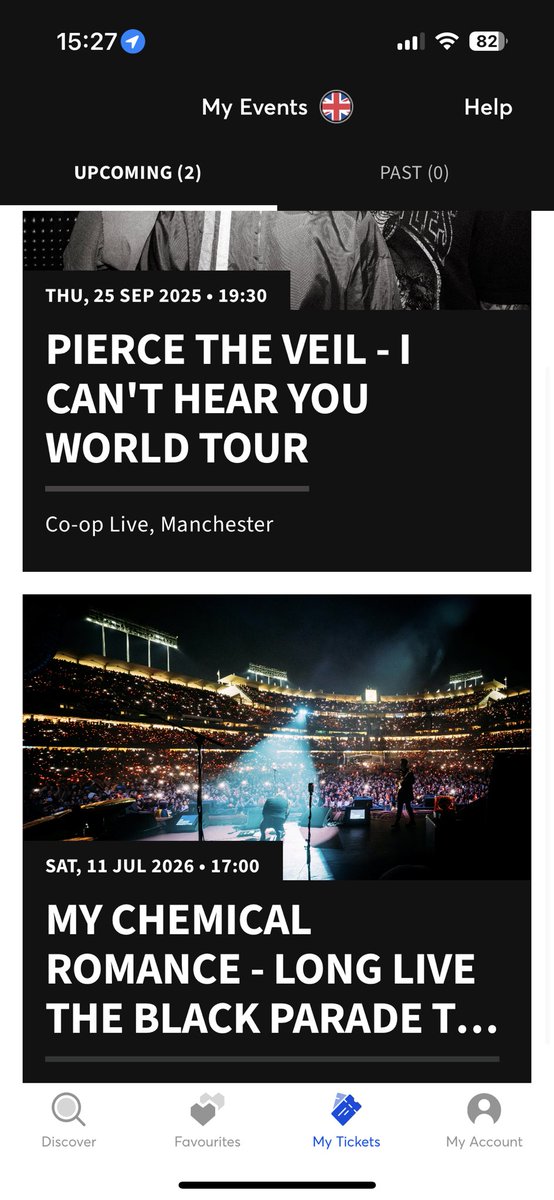 kayyp97's tweet photo. My Ticketmaster looks great https://t.co/ru7McO9AKk