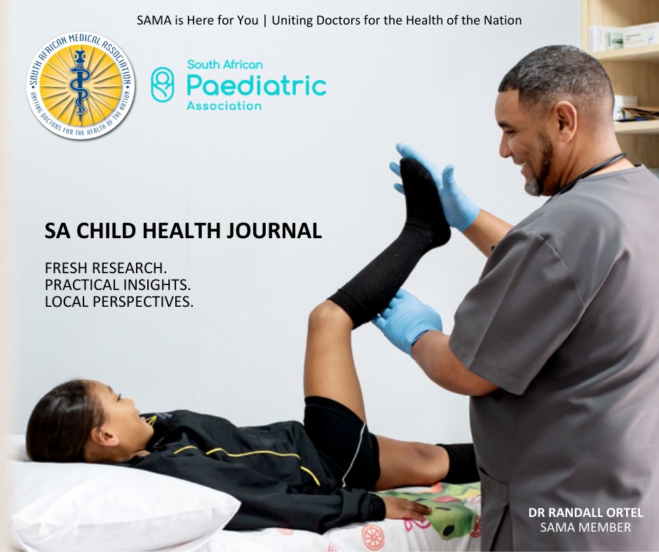 Are you passionate about Paediatrics and Child Health? 👶🩺

🥼 SAMA, in association with the South African Paediatric Association (SAPA), is excited to present the latest edition of the South African Child Health Journal (SACHJ). Packed with thought-provoking articles, clinical