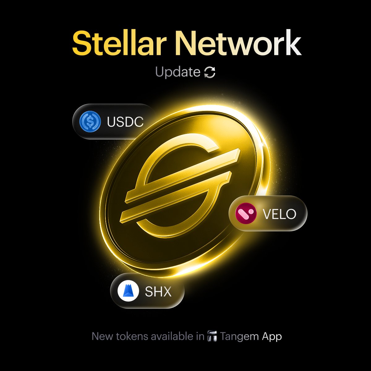 Tangem now supports tokens issued on Stellar! 

Just update your app to start managing your assets securely in one place.