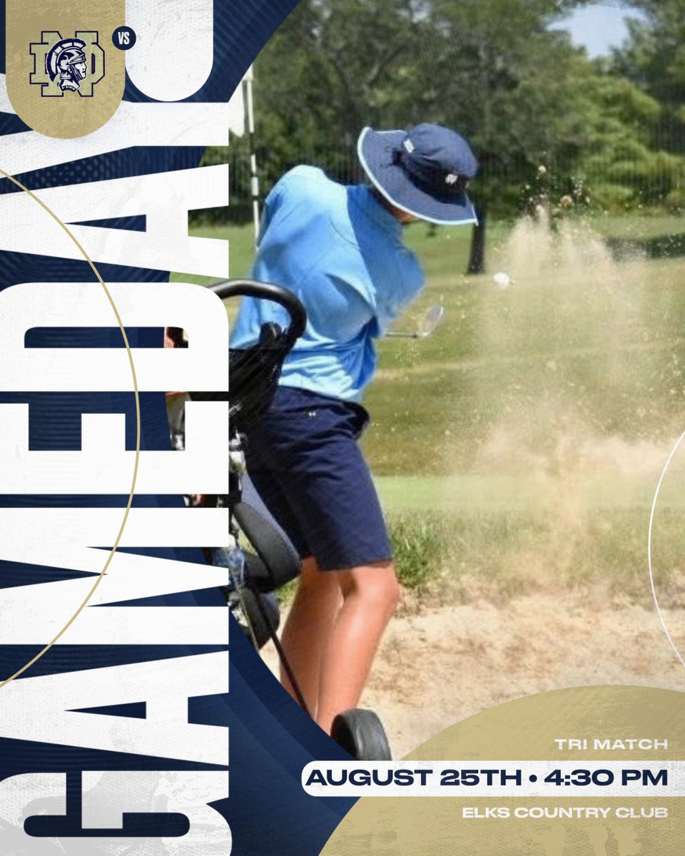 Its GAMEDAY for the Golf team!! They play in a Trimatch at the Elks this evening!!! Good luck Titans!! #GoTitans