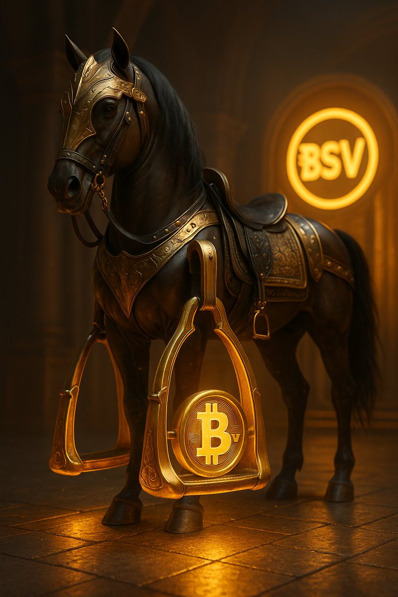 🚨 AUCTION LIVE – Golden Iron Stirrups 🐴👑

Upon the throne of power stands a majestic warhorse, armored in glory  its stirrups forged of gold and iron, glowing with the BSV insignia.
A relic of strength, control, and destiny.

🪙 Start Bid: 9 $BSV
⬆️ Increment: +1 $BSV
⏳ Ends