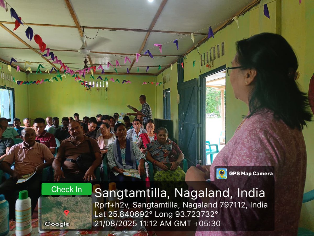 IFFCO_NE's tweet photo. SPPT program focusing on organic farming was organized at Singrijan, Nagaland. Discussion on the use of #Sagarika, #NanoFertilisers, #Biofertiliser was done. The event was attended by RGB member Mrs. Aoklu P. Lucy & Mr. P. Tripathi.
@Dileep_Sanghani @KiritkrJPatel @iffcoyogendra https://t.co/rlXWs1qmiC