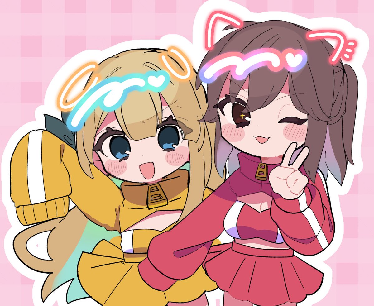 わんにゃんツインズ💛❤️
 #アイプラ_FA