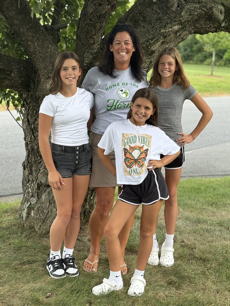 Two Lions, one Hornet, and a Hawk #BASDproud on the first day of the 
‘25-‘26 school year! 
Year 1️⃣9️⃣ for mom, 7️⃣th, 6️⃣th, and 4️⃣th for the #boyergirls ! 🦁🐝🦅
<a href="/BethlehemAreaSD/">BASD</a> <a href="/BASDnortheast/">BASDnortheast</a> 
<a href="/NitschmannMS/">BASDNitschmannMS</a> <a href="/HanoverBASD/">Hanover Elementary School, BASD</a>