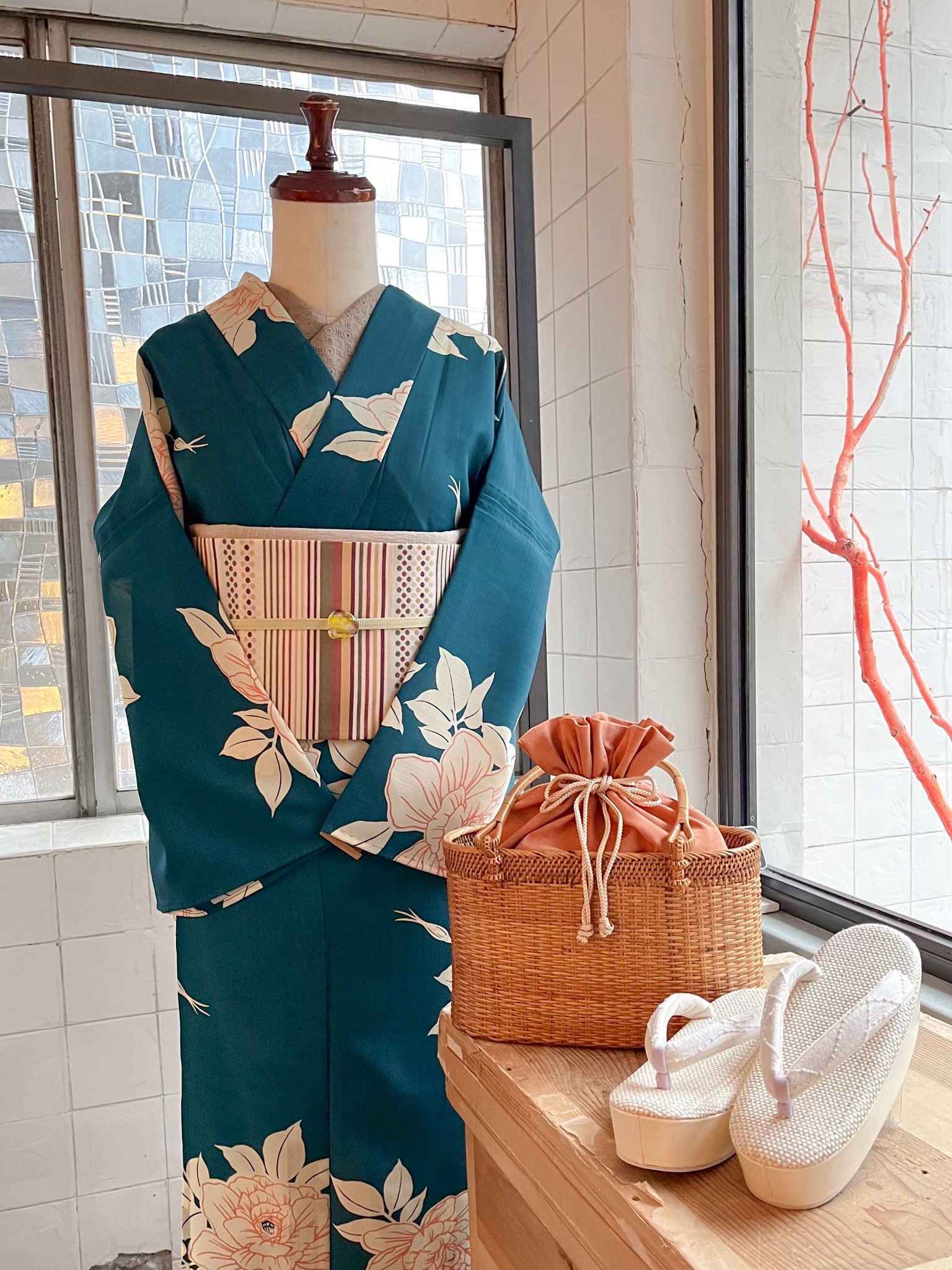 【usa】大塚呉服店　撫松庵　浴衣+半巾帯 楽天市場】【セール20%オフ】半幅帯 レース 公式 ふりふ 撫松庵