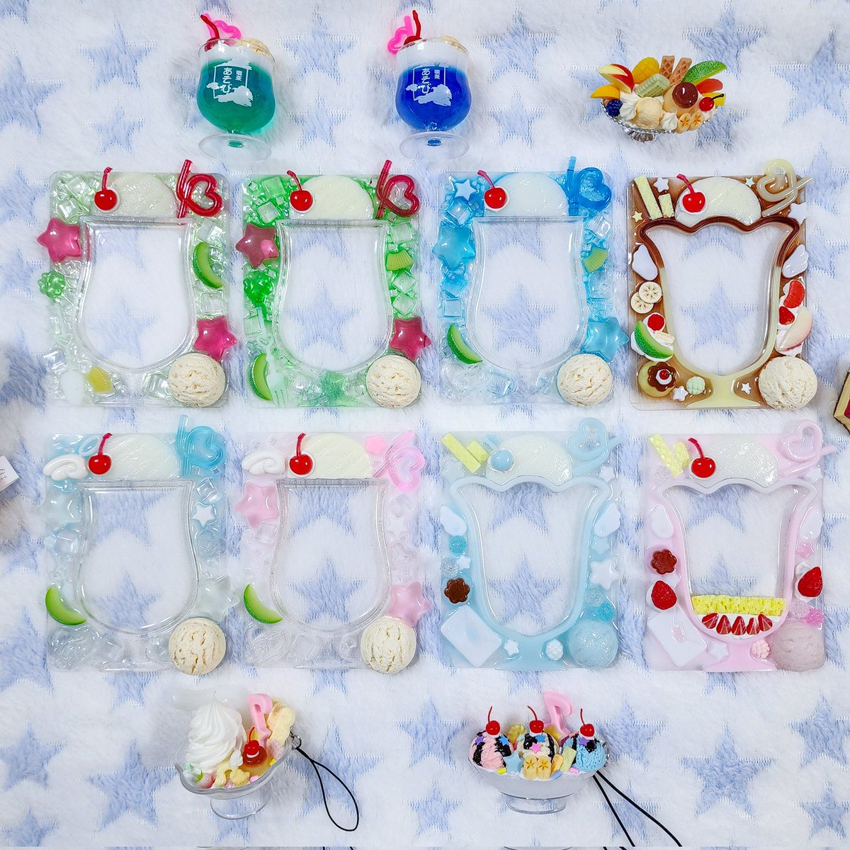 소다와 파르페 탑꾸를 준비하고 있습니다..^-♡