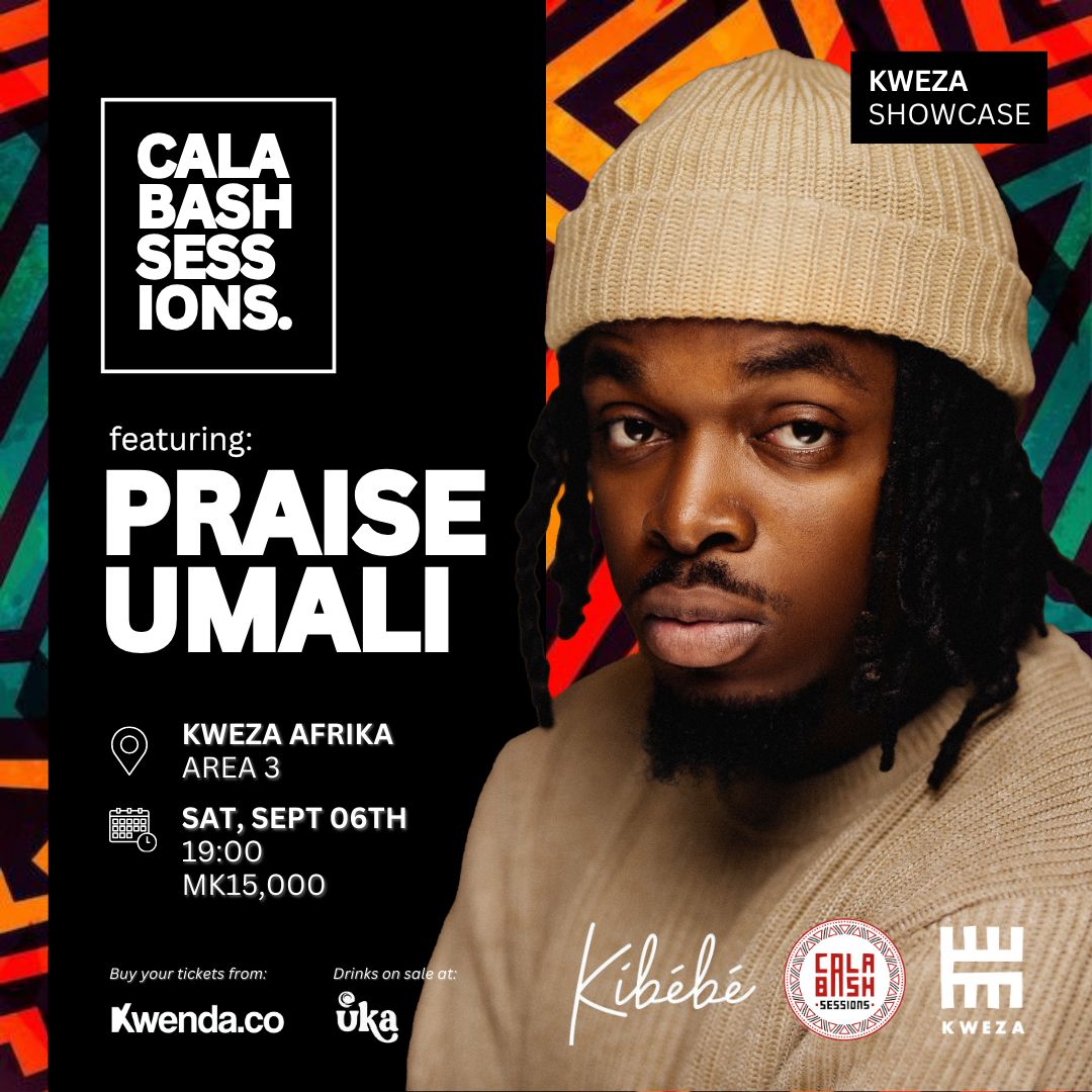 An evening for the soul. 🎶
Praise Umali live at Calabash Sessions!
Sept 6 | 7PM | MK15,000
Tickets: Kwenda.co

#CalabashSessions #KwezaVolume