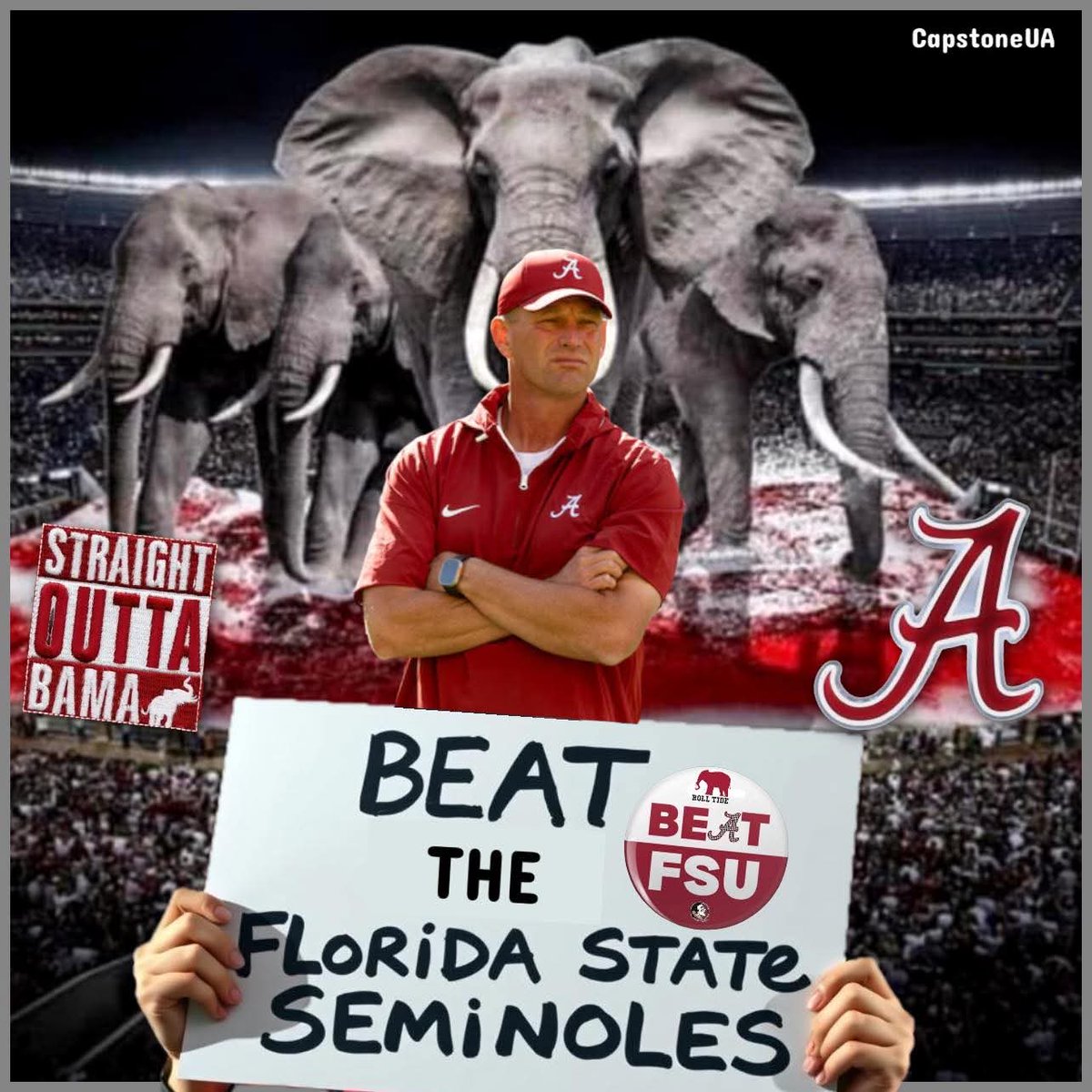 BamaT61's tweet image. #GameWeek 🐘🅰️🏈 #BeatFSU 🔨