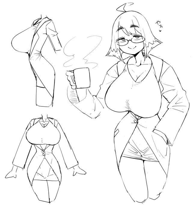 rkgk、おっぱいが出る前提の白衣 