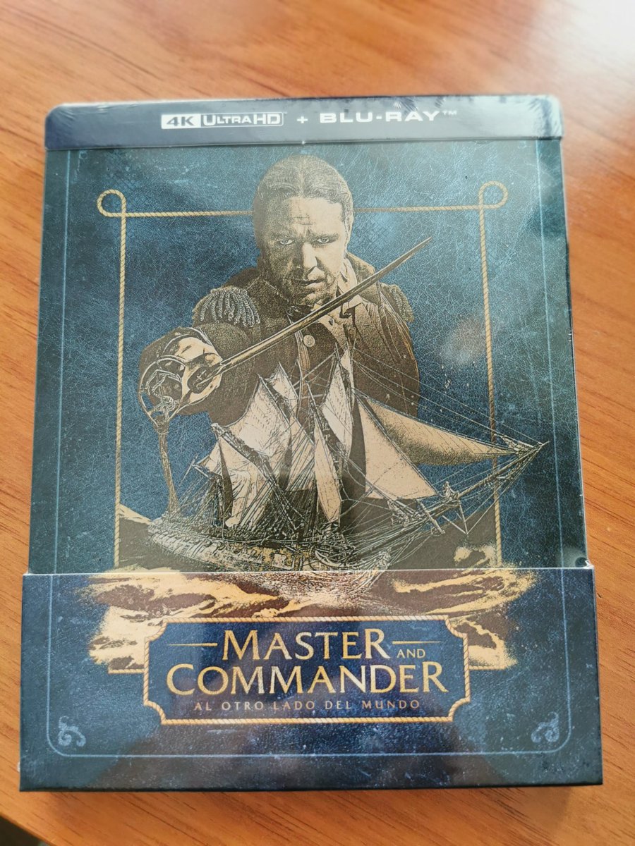 Luis_Lannister's tweet image. Pues ya en mis manos el Steel 4k de #MasterandCommander. Una edición preciosa a la altura de la obra maestra de Peter Weir. @mubis_es
