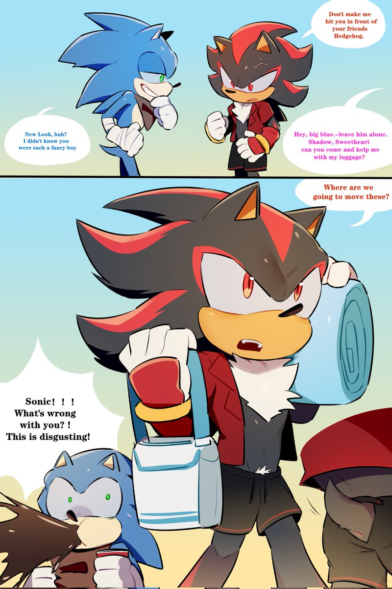 Redpuppy5's tweet photo. Pants make hedgehogs gay
#sonadow https://t.co/sa95i7YsWy