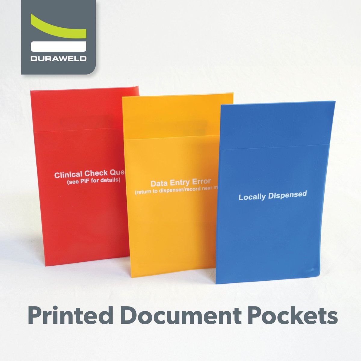 Printed Document Pockets

Printed pockets for branding or organising works orders.

Clear or coloured material, wide range of sizes.

duraweld.co.uk/document-pocke…

#Duraweld #Bespoke  #Durable #DocumentPockets #DocumentWallet #CustomPackaging #PresentationProducts #StationeryDesign