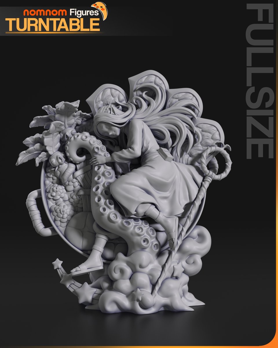 ⭐ August Release ⭐

Soft expression meets surreal detail, from the folds of her fabric, delicious food, to the playful stars, this sculpt was shaped to capture a dreamy, delicate vibe.

More details on Patreon! linktr.ee/nomnomfigures

#3dprint #stl #miniaturepainting #anime