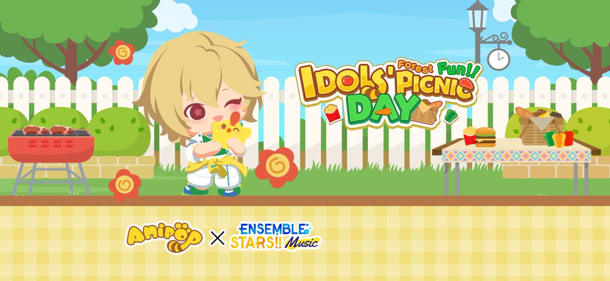 dirahajeng's tweet photo. Picnic day with ES idols and cute little animals! https://t.co/VeaHaUzX0o