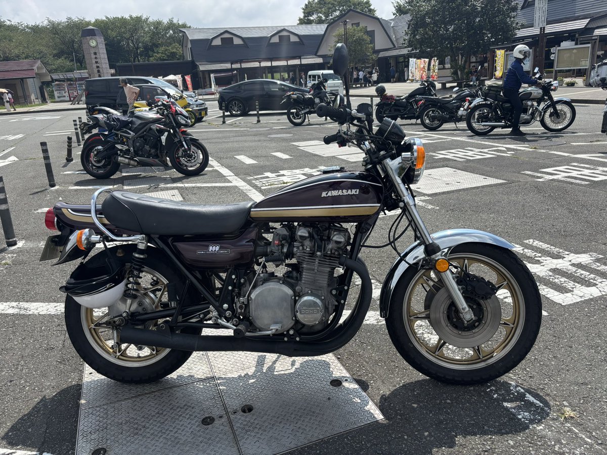 この造形美はZ1にしか出せない
 タンクからテールまでの直線デザイン
 19-18インチかつ細くて均整のとれた足回り
この美しさに一目惚れをした