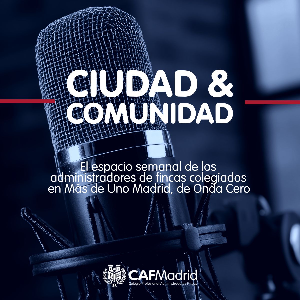 💼  ¿Cuáles son las funciones del presidente de una comunidad de propietarios?

📻🙋‍♂️ Ramón Romero, vocal del <a href="/CAFMadrid/">CAFMadrid</a>, nos resuelve las principales dudas que tenemos en el ejercicio de este cargo, en el espacio #CiudadYComunidad, en <a href="/MasDeUnoMadrid/">Más de uno Madrid</a>, con Jorge Granullaque, de