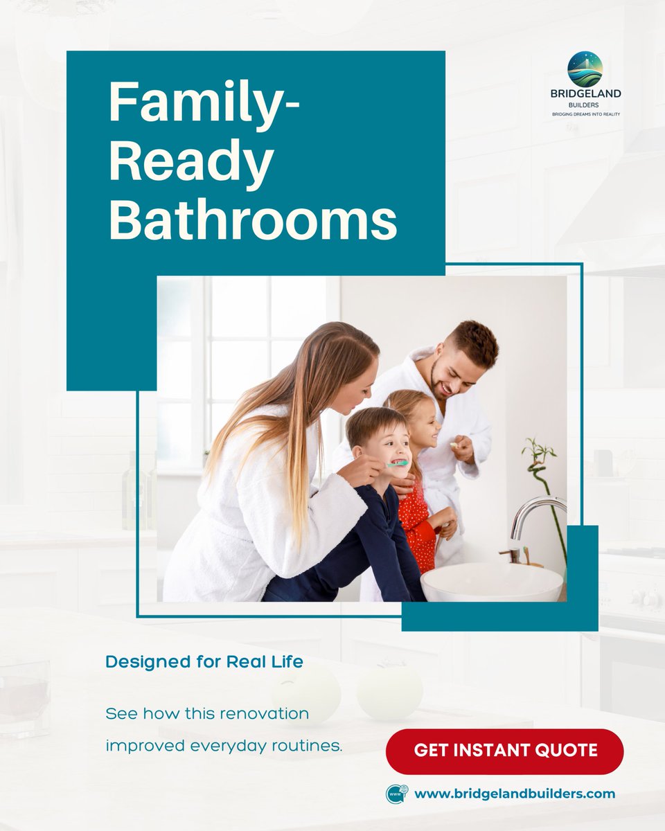 bridgeland58384's tweet photo. One bathroom. Too many people? We fixed that.
 ✨ Smart layout = smooth mornings + bedtime.

📲 Click GET INSTANT QUOTE now at https://t.co/svUHO1QHxP to see what’s possible for your family.

#FamilyBathroom #RealLifeDesign #SharedSpaceSolutions #SmartBathroomLayout #BusyHomeFix https://t.co/06O4WvyrM6