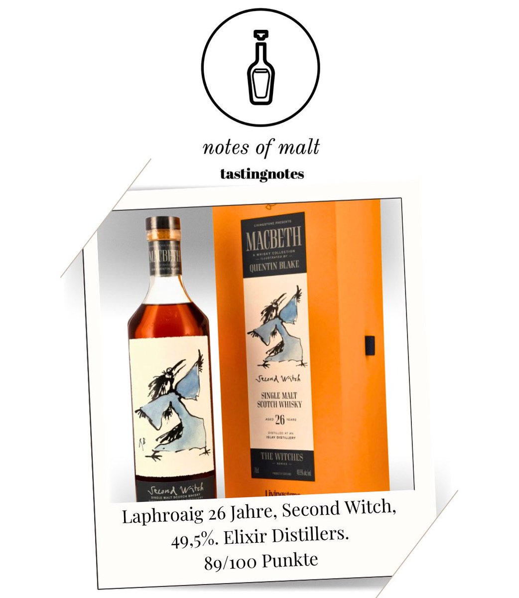 notesofmalt's tweet image. Secret Islay (Laphr…), 26 Jahre, Second Witch, 49,5% von Elixir Distillers. Schön rauchig: notesofmalt.de/Islay/Laphroai…

#whisky #laphroaig #islay #cheers #slainte
@ElixirDistiller