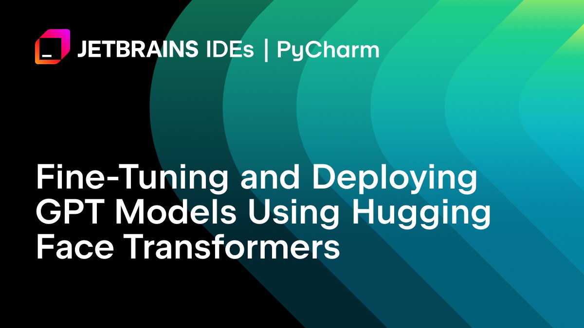 Want to train a GPT model with your own data and deploy it fast? 🚀
With #HuggingFace Transformers in PyCharm, you can:

✔️ Browse and add models in your IDE
✔️ Fine-tune models with custom datasets
✔️ Deploy models via FastAPI 

See the step-by-step guide by <a href="/cheukting_ho/">Cheuk Ting Ho</a> here: