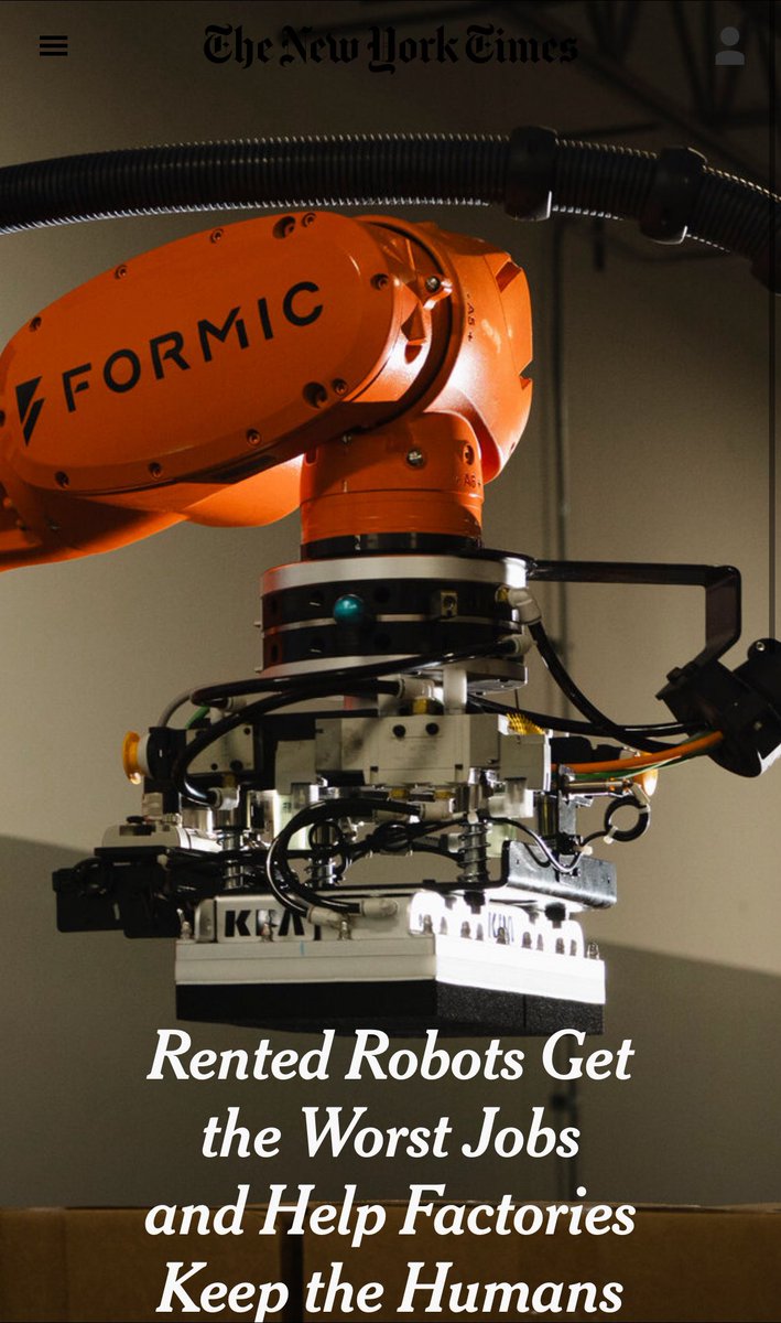 samanfarid's tweet image. Great @nytimes article today about the importance of robots to reinvigorating our industrial base.