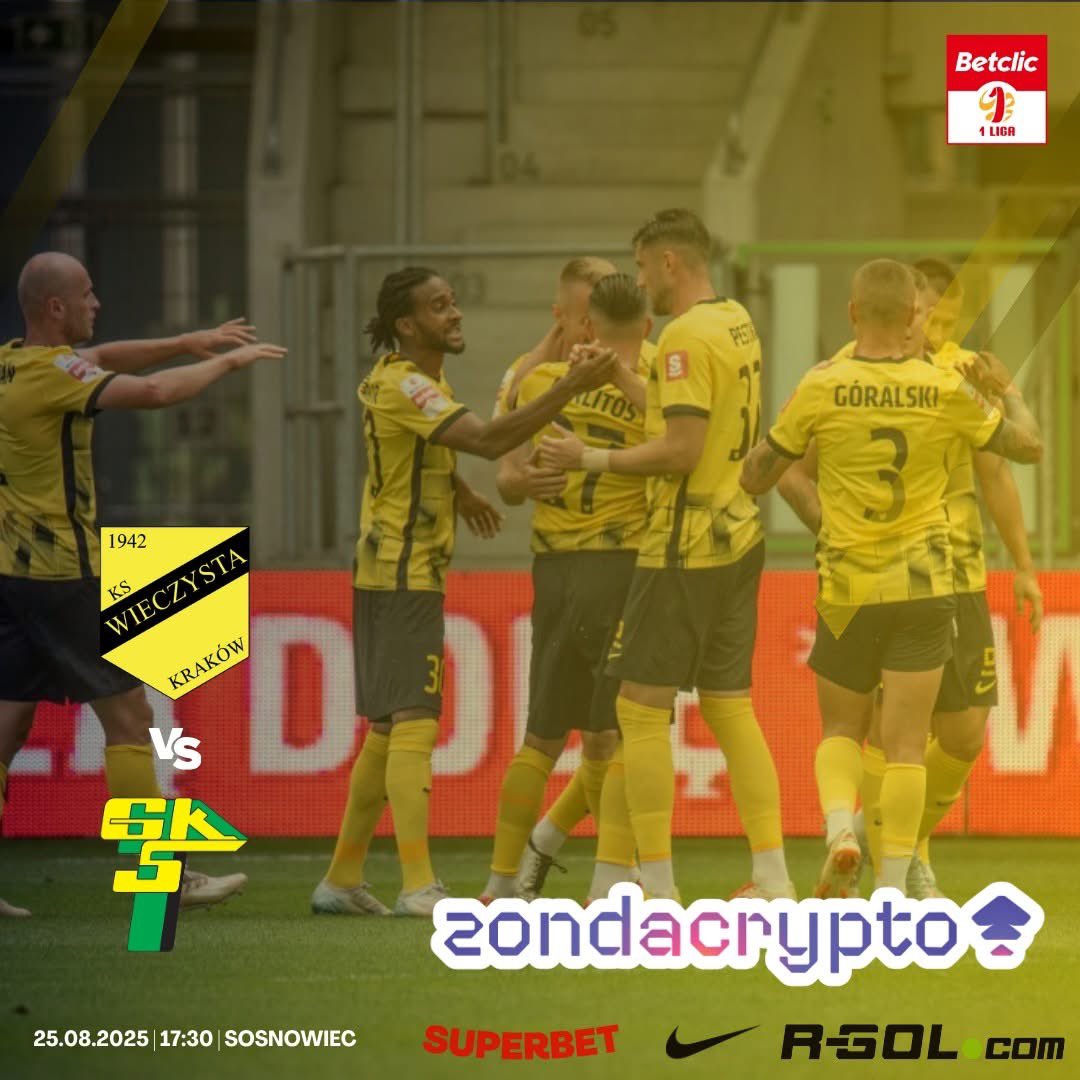 Zapraszamy dziś na mecz <a href="/wieczysta/">KS Wieczysta Kraków</a>, gdzie o 17:30 zagra z <a href="/zielono_czarni/">Górnik Łęczna</a> 💪