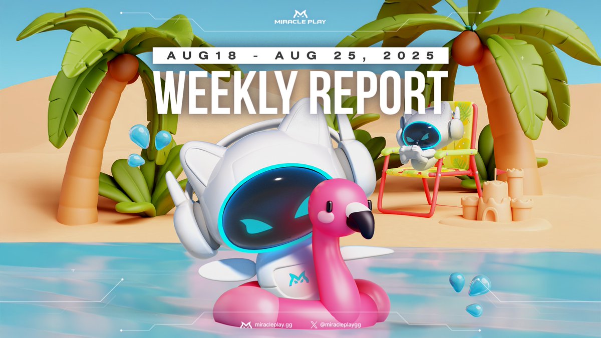 miracleplaygg's tweet image. 📊Miracle Play Weekly Report (AUG 18 - AUG 25) is out!         

Check it👇:     
[ medium.com/@miracleplay/m… ]

#MiraclePlay #WeeklyReport