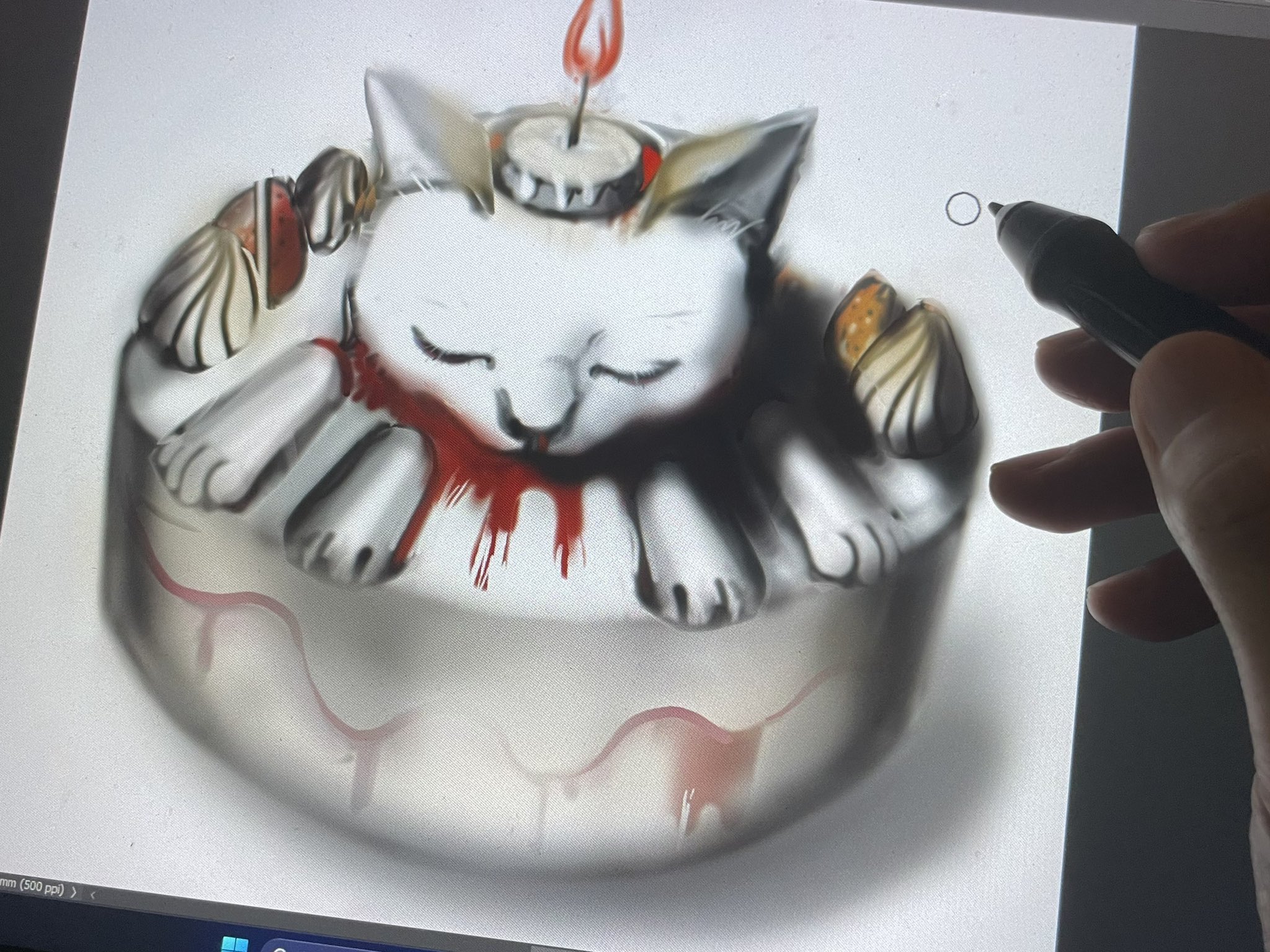 一番人気❗️今月ラス2❕️手作り額付き銅版画応用絵画　「きらめきニャンコ」 メガ@絵専用アカウント on X: 