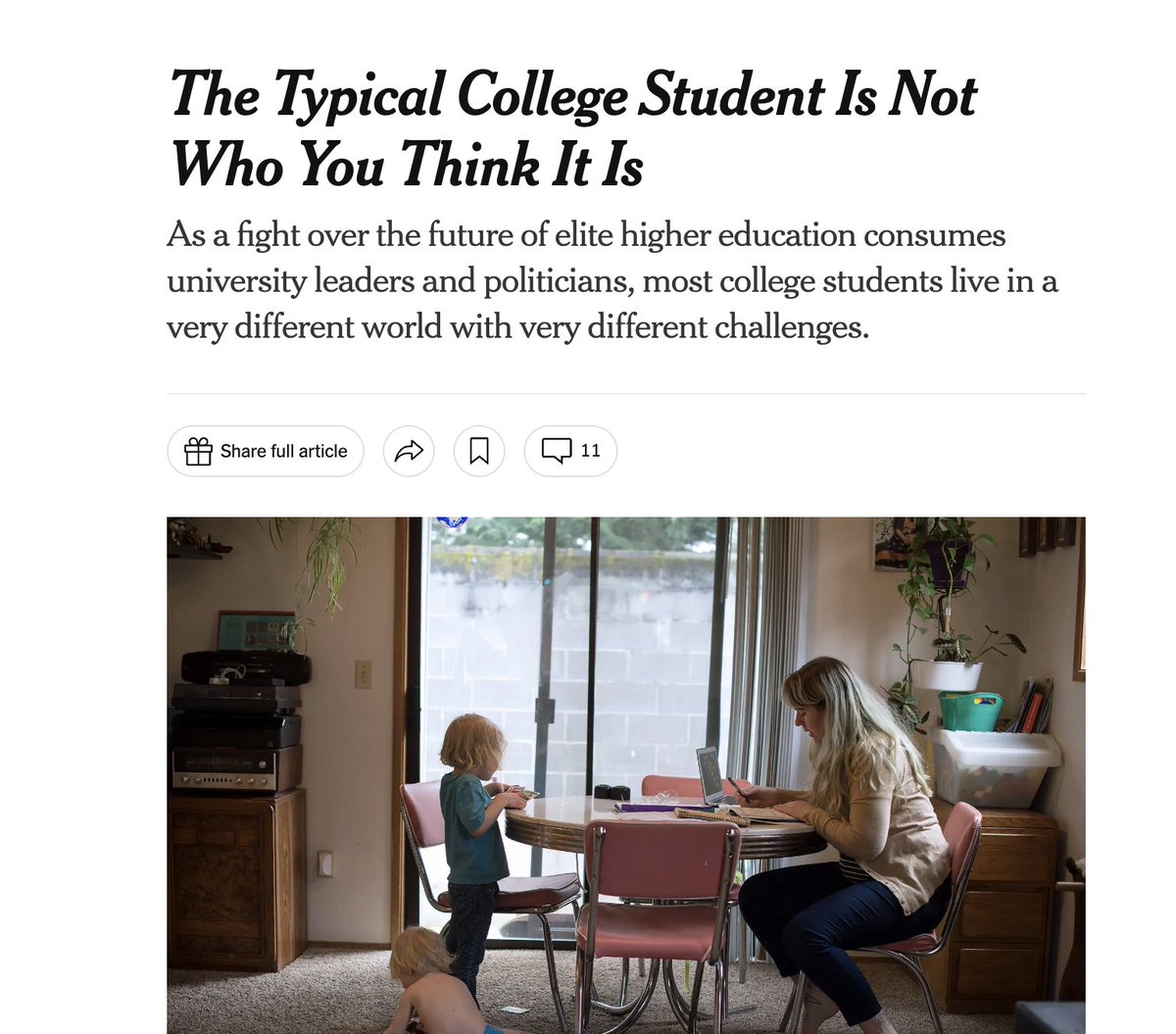 Nate Wolff (@proffwolff) on Twitter photo A weird genre is when the NYT runs stories that are like "challenging the false narrative we ourselves constantly peddle" A weird genre is when the NYT runs stories that are like "challenging the false narrative we ourselves constantly peddle"