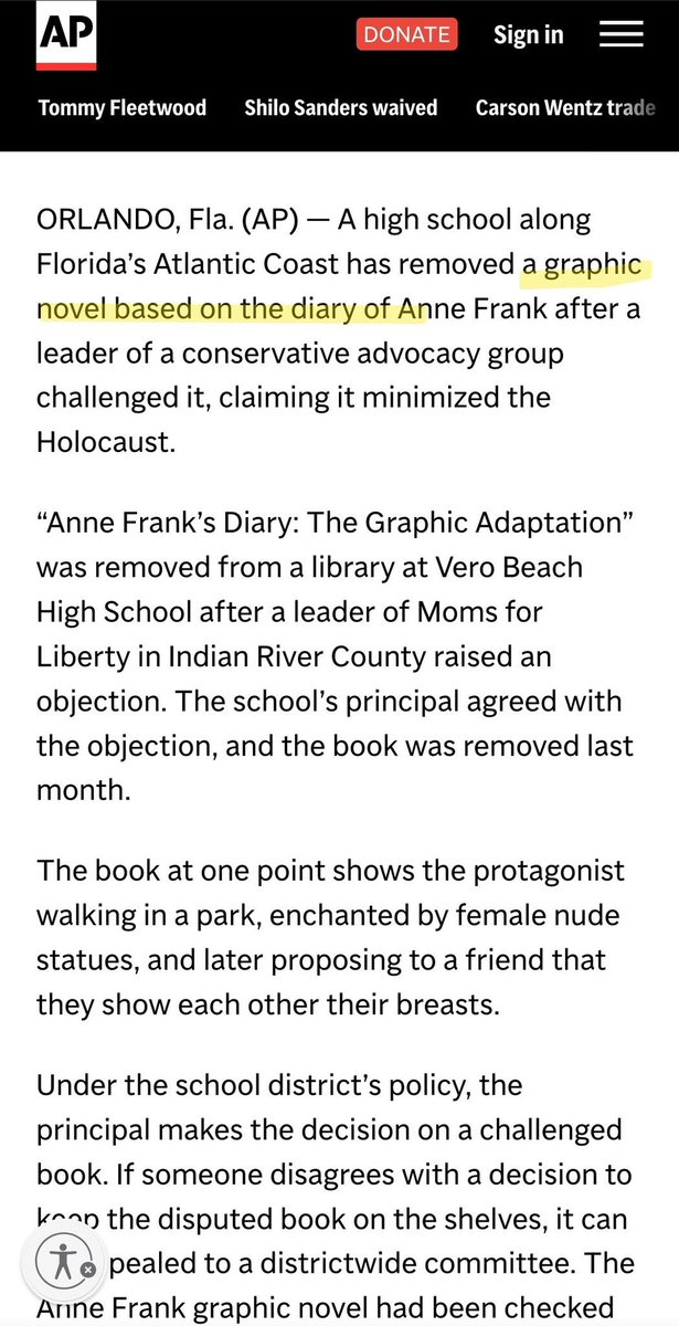Jess (@jraeruns) on Twitter photo <a href="/Scott_Wiener/">Senator Scott Wiener</a> Wrong. Florida banned a lefty version which of course is a disgusting altered perverse version, using a young girls horrific experience during the holocaust to push their pedo tendencies. <a href="/Scott_Wiener/">Senator Scott Wiener</a> Wrong. Florida banned a lefty version which of course is a disgusting altered perverse version, using a young girls horrific experience during the holocaust to push their pedo tendencies.