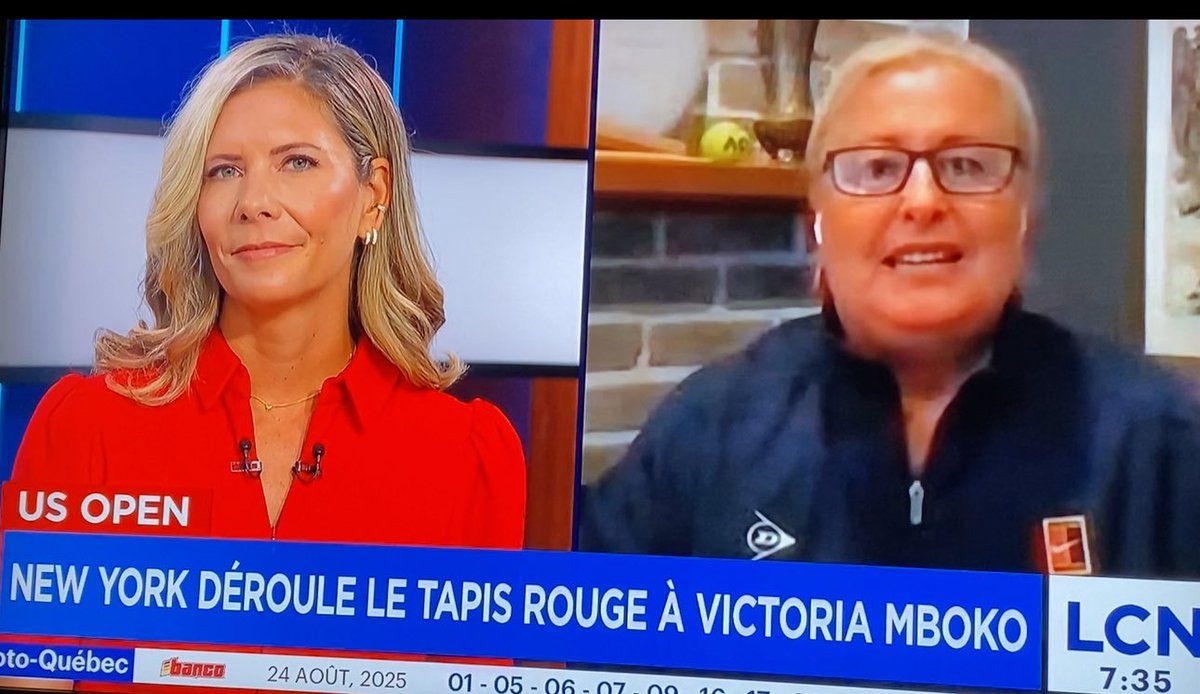 Premier match pour la jeune Mboko au US Open aujourd’hui contre Krejickova on en parle <a href="/QuebecMatin/">Le Québec matin</a>