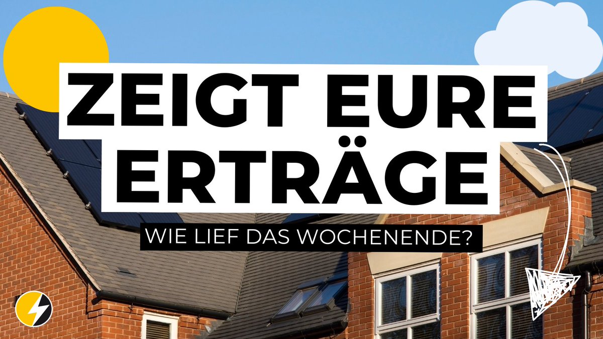 sfv_de's tweet image. 🌞 Zeigt uns eure Erträge! 🌞

Die Sonne scheint und die #PV-Anlagen produzieren fleißig! Wir sind gespannt, wie viel eure Anlagen am Wochenende ausgespuckt haben.

Lasst mal sehen!😉⬇️
