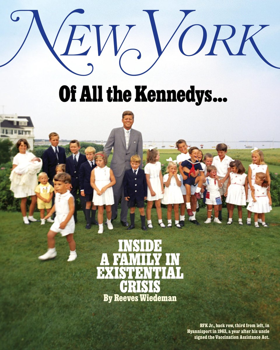 New York Magazine (@nymag) on Twitter photo Only one Kennedy is in a position of power — and his family can only watch helplessly as he destroys much that they stood for.
Read our latest cover story by <a href="/reeveswiedeman/">Reeves Wiedeman</a> about the Kennedy family’s rift over RFK Jr. and Trump: nymag.visitlink.me/irxJhi Only one Kennedy is in a position of power — and his family can only watch helplessly as he destroys much that they stood for.
Read our latest cover story by <a href="/reeveswiedeman/">Reeves Wiedeman</a> about the Kennedy family’s rift over RFK Jr. and Trump: nymag.visitlink.me/irxJhi