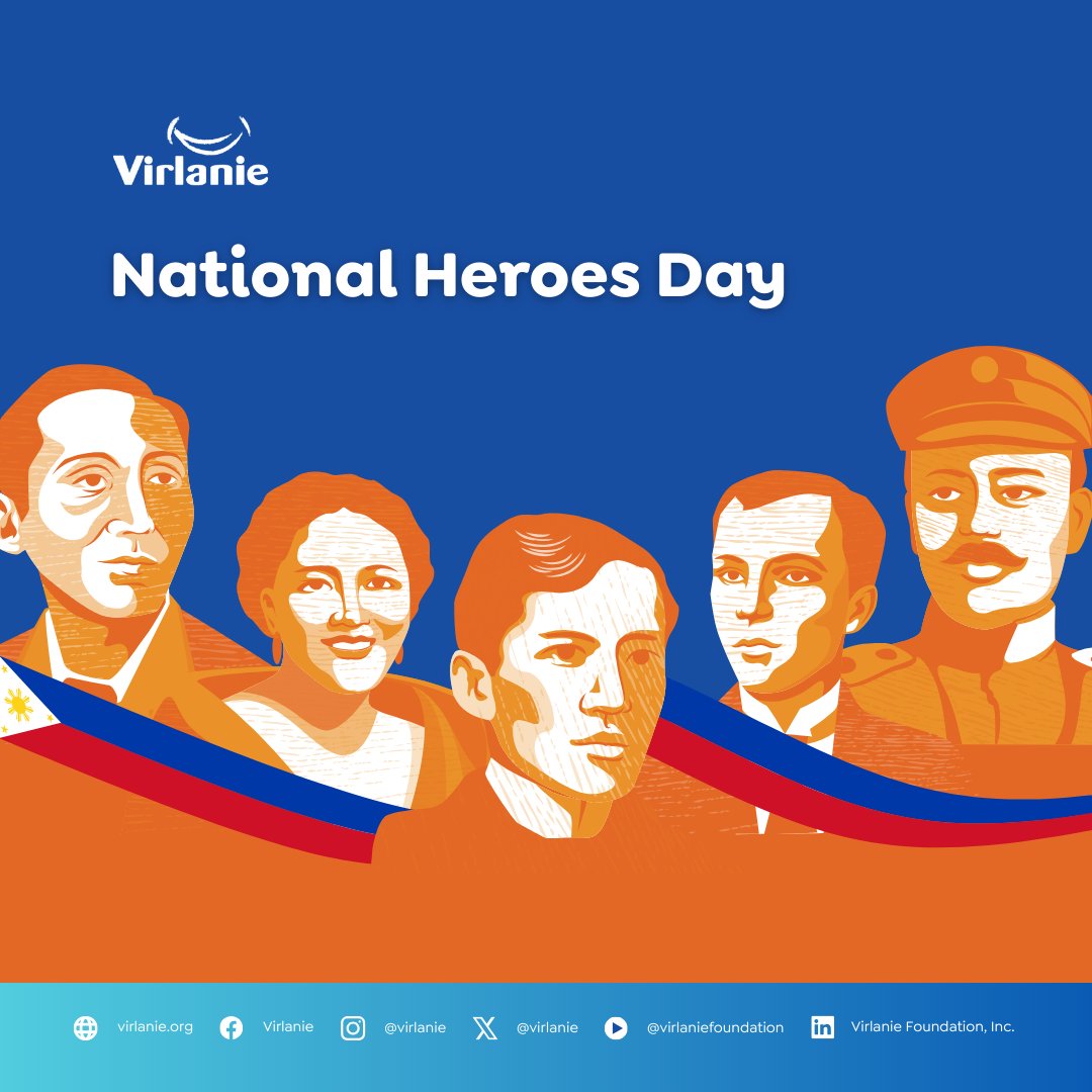 Today, we remember and honor our heroes — past and present.
Their courage inspires us to serve, protect, and love our country. 🇵🇭 

#NationalHeroesDay #Virlanie