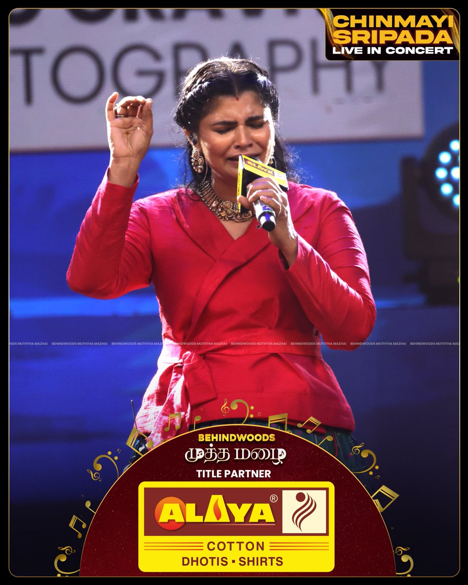 behindwoods's tweet image. 🎶❤️ Chinmayi owning the stage with grace and power! #LiveInConcert #ChinmayiSripada #MusicalMagic”
