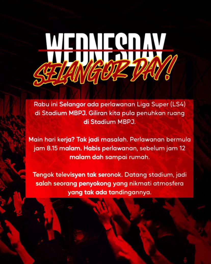 Klang_CorvuS's tweet image. Ini soal harga diri &amp;amp; kehormatan,
jika mereka tdk peduli masih ada kita yg menghidupkn merah kuning ini.

Jgn pernah berpaling dari Kebanggaan ini! Ayuh kita penuhkn MBPJ rabu ni! ✊🏼

megatix.com.au/events/SFCVSTFC

#ultra15el
#MentalitiJuara
#SelangorNoSurrender
#LongLiveLocalFootball