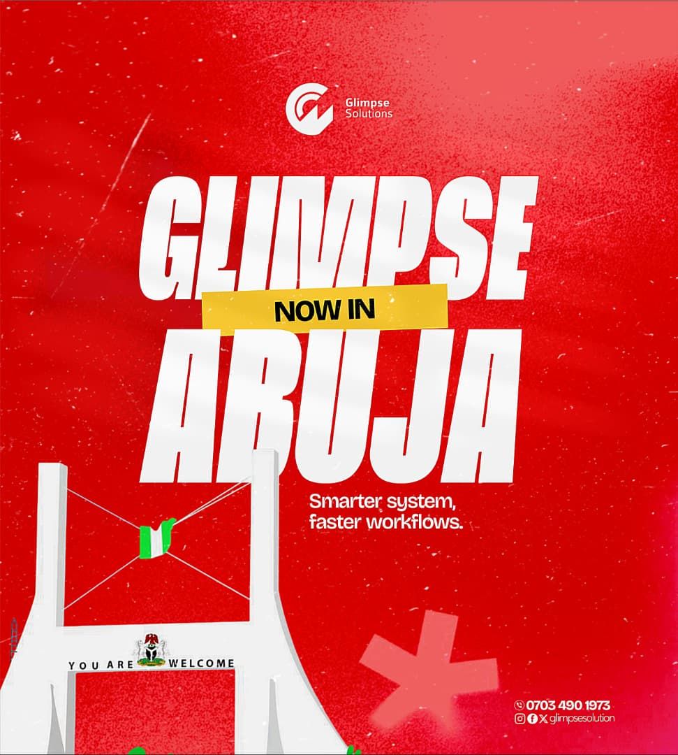 glimpsehub's tweet image. We’ve been away for a while because we&apos;ve been cooking. And now, Abuja! we’re here with smarter tech and faster solutions. 

#GlimpseSolutions #AbujaTech #BusinessTech #DigitalSolutions