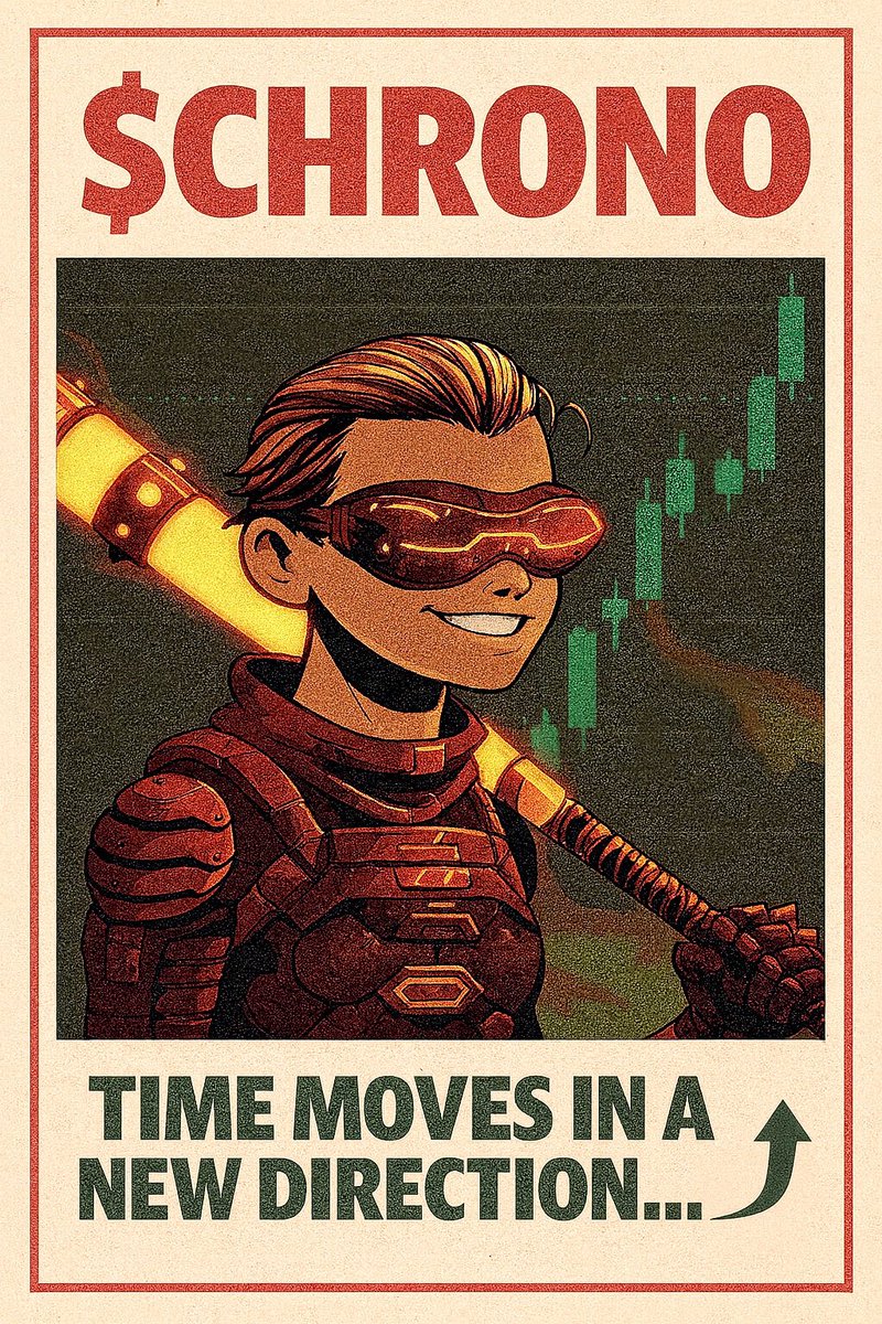 Day 5️⃣ posting until $Chrono hits $100m ⏰ 

Internet Capital Markets are the future of crypto. Tokenized stocks on <a href="/xStocksFi/">xStocks</a> trade billions in volume 🚀 

But trading on a spreadsheet is BORING 🥱 😴 

That’s why the $Chrono DAO is making a virtual tokenized stock exchange on