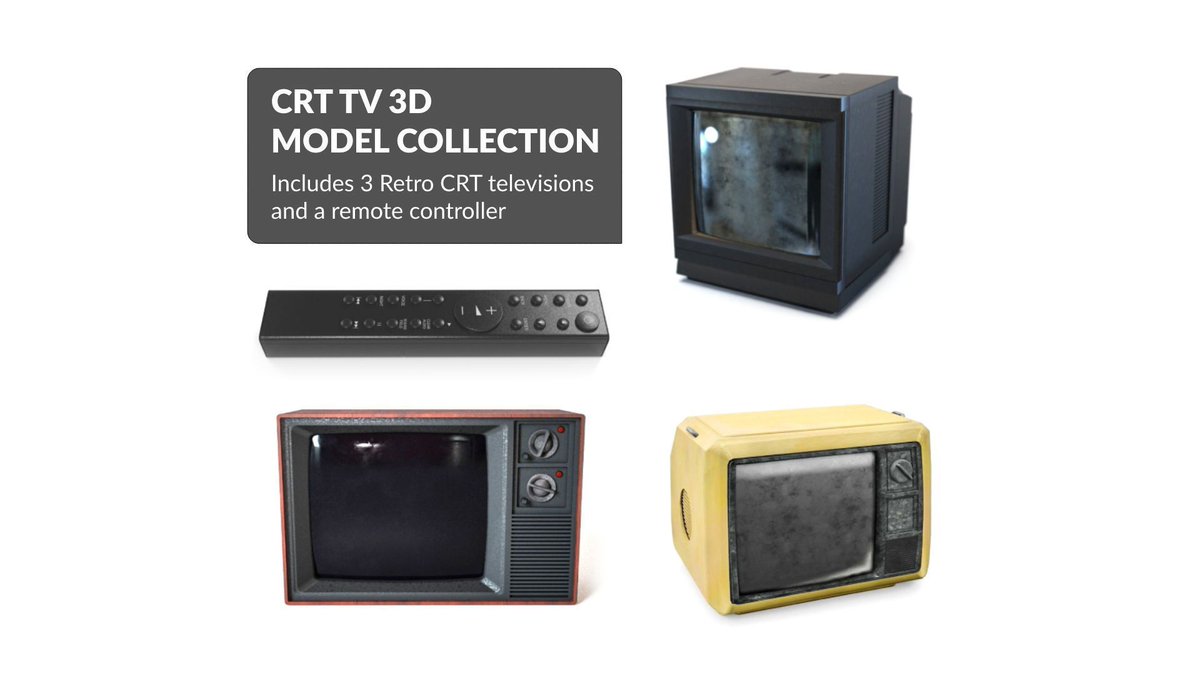 cghawkuk's tweet image. CRT TV 3D Model Collection by CGHawk

superhivemarket.com/products/crt-t…

#GameAssets
#GameReadyAssets
#LowPoly3D
#GameReady
#Modular3D
#3DProps
#GameEnvironment
#LevelDesignAssets
#StylizedAssets
#Realistic3D